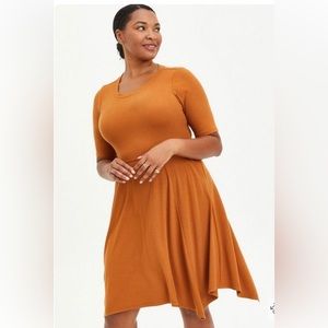 Torrid Ribbed Hanky Hem Dress 4X